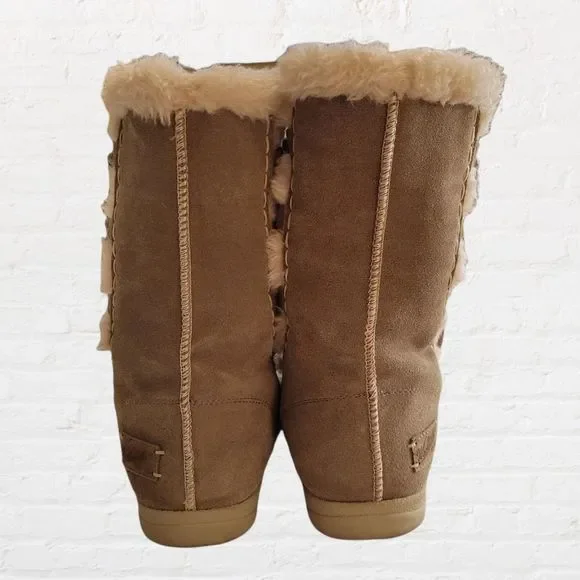 Woolrich Tan Snow Boots Sz 9 - Picture 3 of 6